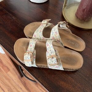 Floral Buckle Sandals